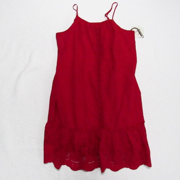 Knox Rose Dresses & Skirts - Knox Rose Spaghetti Strap Red Cotton Dress XL NWT